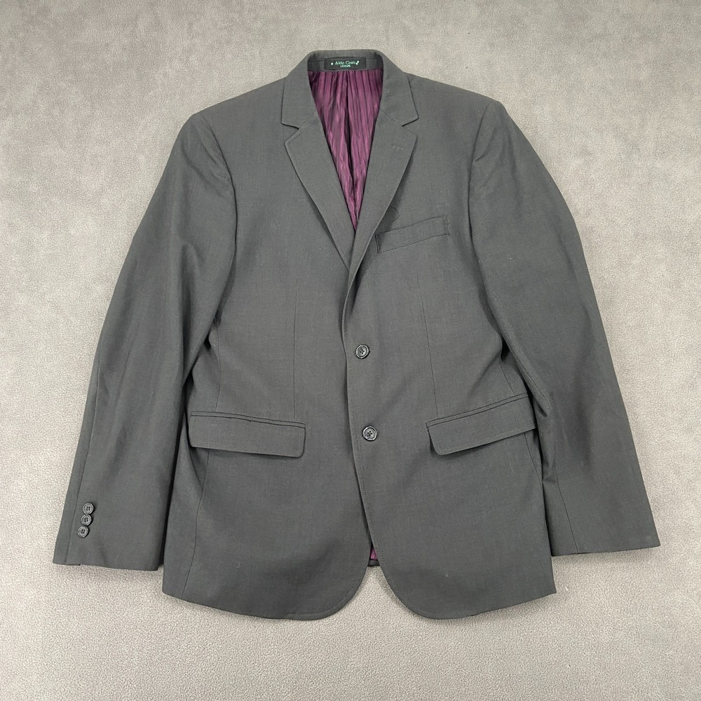 Aldo Conti Lexus Blazer Jacket Mens 42 Gray Lined Notch Lapel Business Formal‎